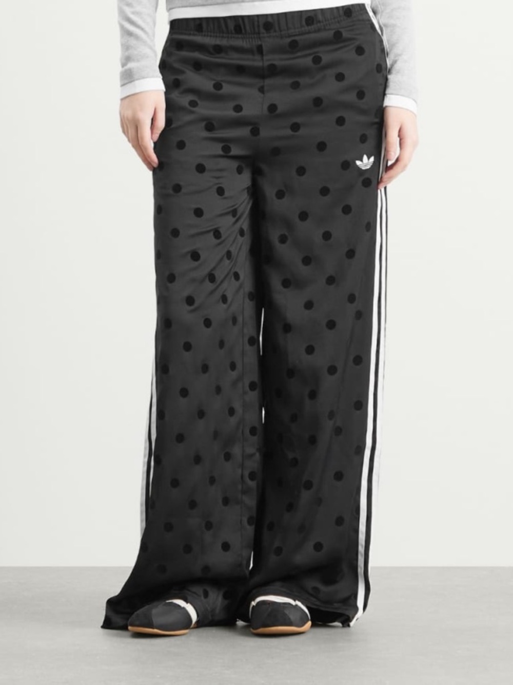 NWT adidas Polka Dot Firebird Wide leg Track Pants - Picture 12 of 15